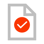 Booking confirmation icon for receiving reservations via email